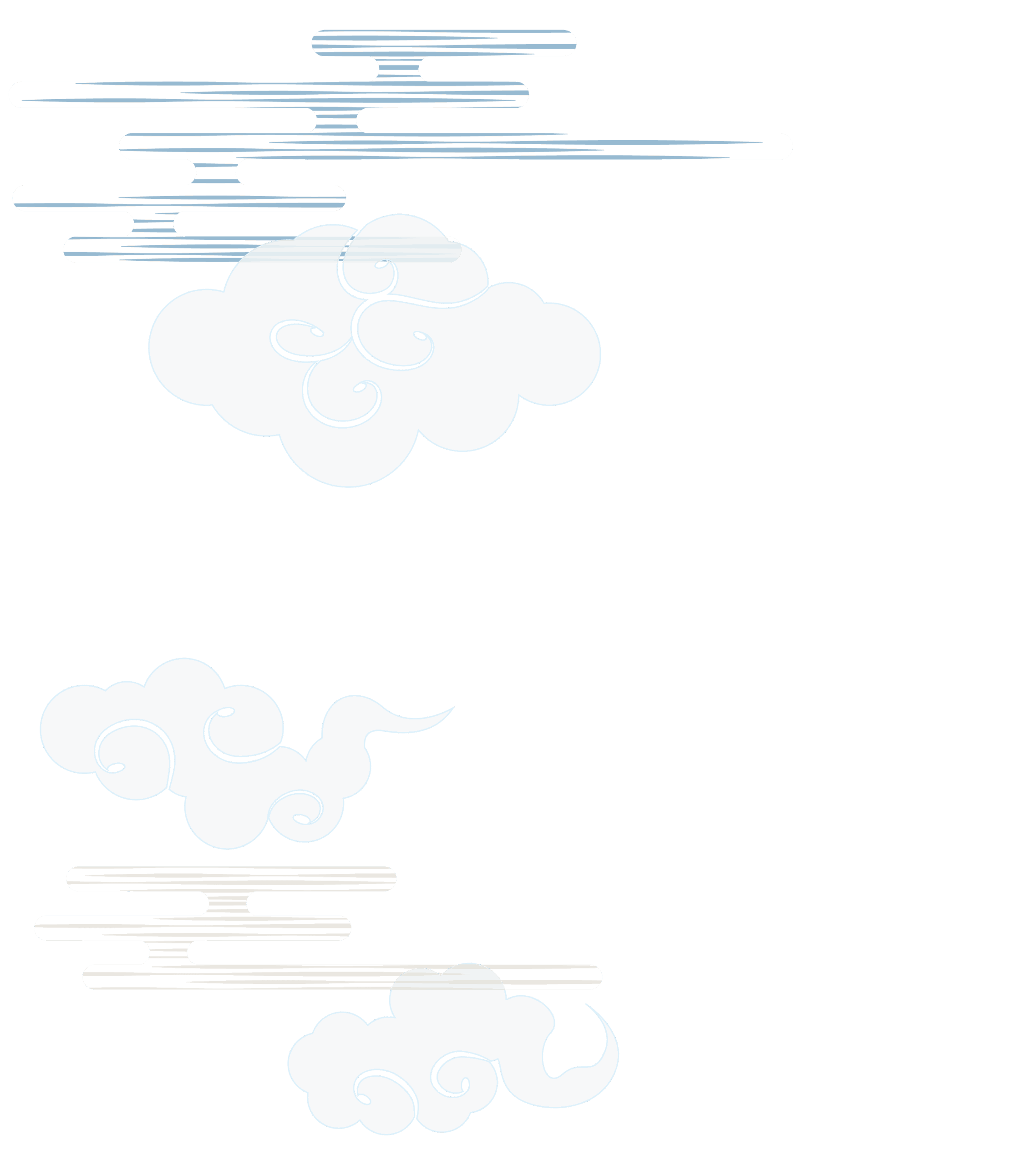 和風の雲（左）