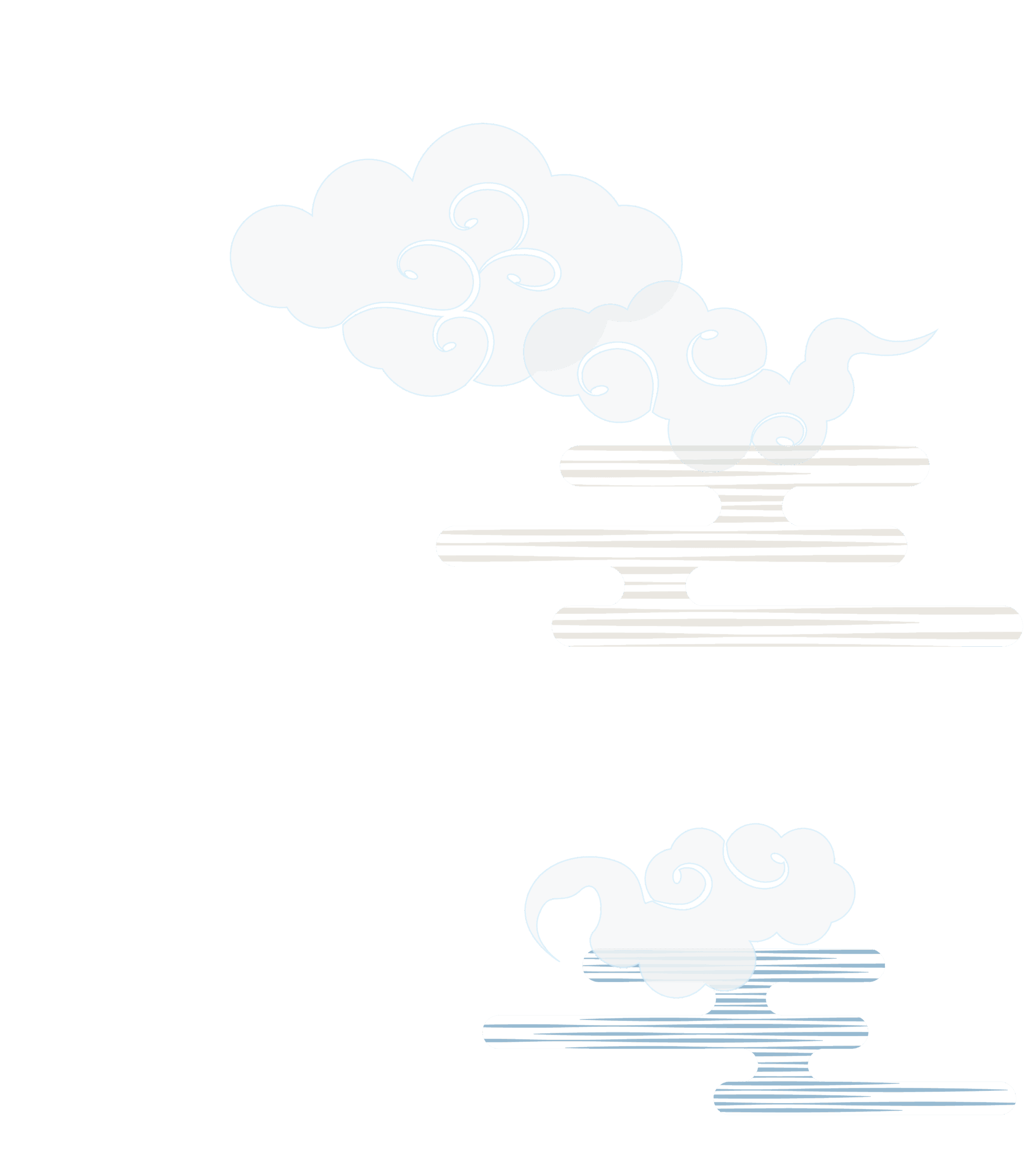 和風の雲（右）
